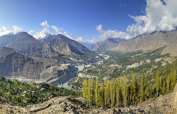 Hunza Valley in the Gilgit-Baltistan region administered by Pakistan