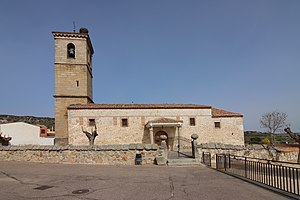 Iglesia de San Vicente Mártir, Paredes de Escalona, fachada principal, sur.jpg