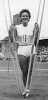 Ingrid Almqvist, EM-Achte von 1950, belegte diesmal den zehnten Platz