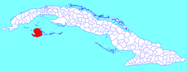 Kaart van Isla de la Juventud