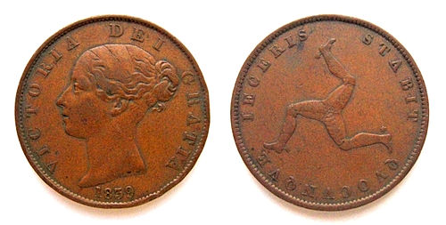 Isle-of-Man-Penny faan 1839