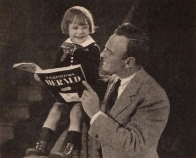Jackie Coogan and director Sam Wood; publicity shot for Peck's Bad Boy (1921)