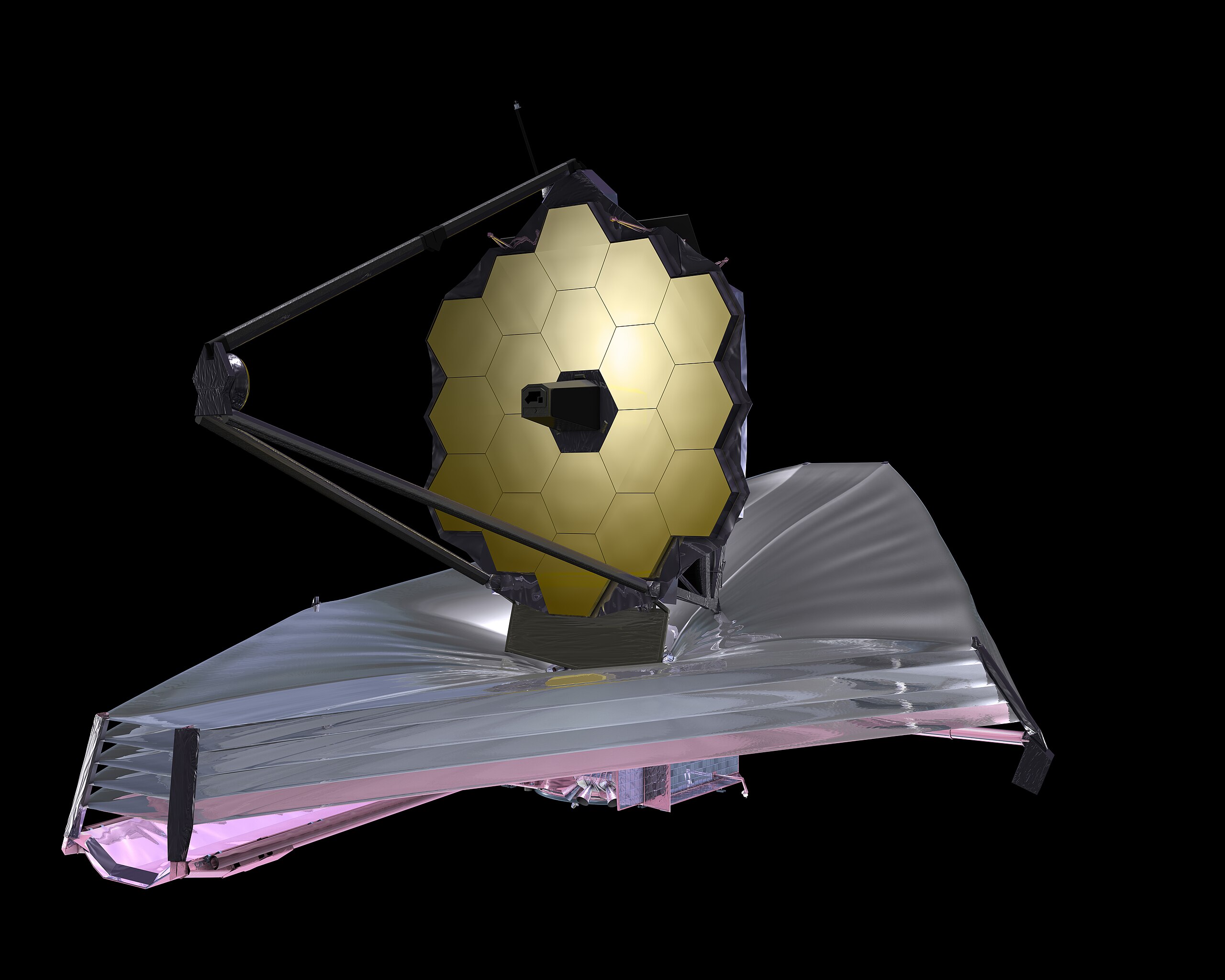 Telescopio espacial James Webb 2560px-James_Webb_Space_Telescope_2009_top