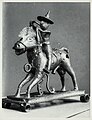 Латунная игрушка из острова Явы, изображающая монгольского всадника