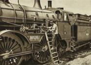 Lokomotive mit Wasserpumpe