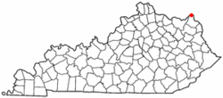 Location of South Shore, Kentucky