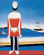 Kazimir Malevich - Man in a Suprematic Landscape, around 1930-31.jpg