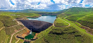 Katse Dam Dam in Lesotho