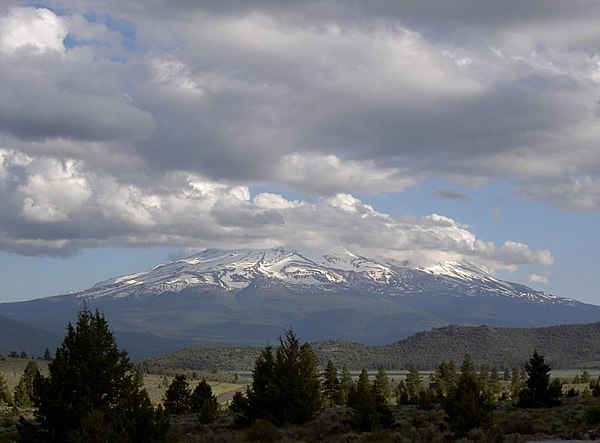 Semi-nomadic tribes inhabited the upper basin, a portion of which is seen here, with Mount Shasta viewed from Shasta Tribal lands.