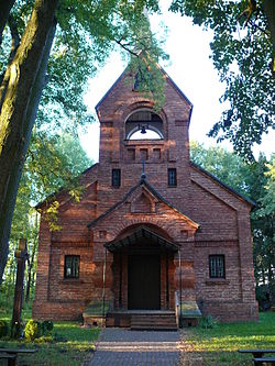 Kościół p.w.św Onufrego (1914) - Drelów-Horodek gmina Drelów powiat bialski woj. lubelskie ArPiCh A-268.JPG