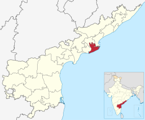 Positionskarte des Distrikts Dr. B. R. Ambedkar Konaseema