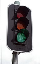 A green light is the universal symbol of permission to go LED traffic light.jpg