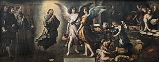 <i>The Angels Kitchen</i> Painting by Bartolomé Esteban Murillo