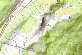 Carte topographique de la Dôle.