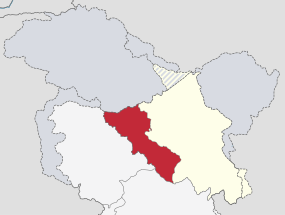 Positionskarte des Distrikts Kargil