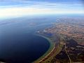 Landskrona, Sweden, Øresund, Denmark in the background