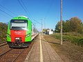 Postój pociągu Polregio z Szepietowa do Białegostoku (2020)