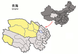 Prefettura autonoma mongola e tibetana di Haixi – Mappa