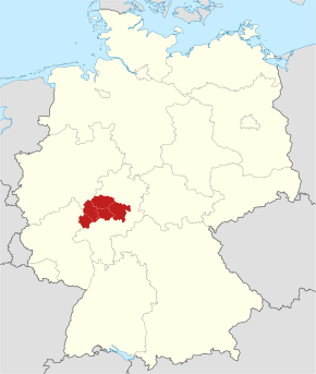 Vládní obvod na mapě Německa