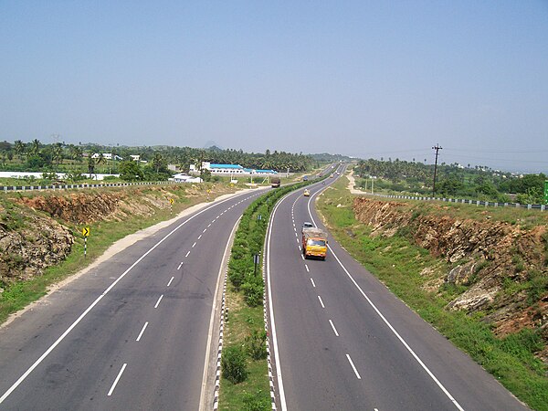 NH 544 Expressway at Chithode near Erode, between Salem and Coimbatore