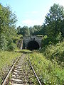 Čeština: Lupkovský železniční tunel na trati Medzilaborce - Sanok, slovensko - polská hranice. English: Lupkow train tunnel, railway line Medzilaborce - Sanok, Slovakia - Poland border.