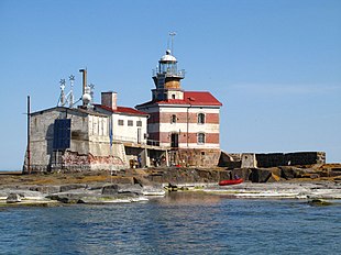 Il faro sul lato finlandese dell'isola.