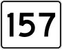 Route 157 marker