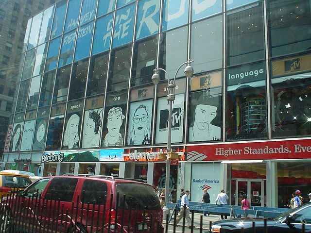 1515 Broadway in Times Square, the site of MTV Studios since 1997