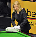 Deutsch: Bild aufgenommen in Berlin während des German Masters im Snooker 2013. de:Maike Kesseler. English: Picture taken in Berlin during the Snooker German Masters in 2013. en:Maike Kesseler.