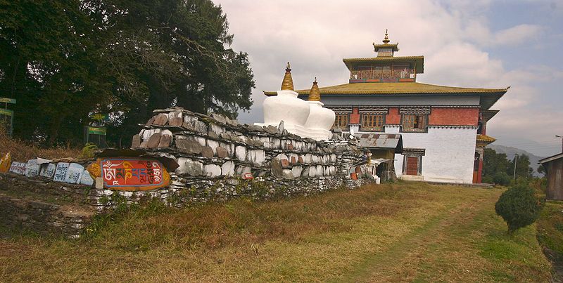 File:Mani stone slabs outside Tashiding Monastery.jpg