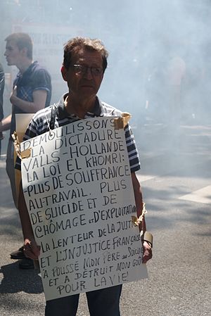 Français : Manifestation contre la loi travail à Toulouse, le 23 juin 2016 English: Demonstration against French labour law in Toulouse, June 23, 2016