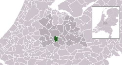 Wyróżnione położenie Nieuwegein na mapie miasta Utrecht