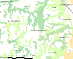 Poziția localității Saint-Romain-de-Lerps