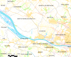 Kart over Couëron