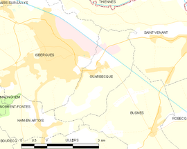 Mapa obce Guarbecque