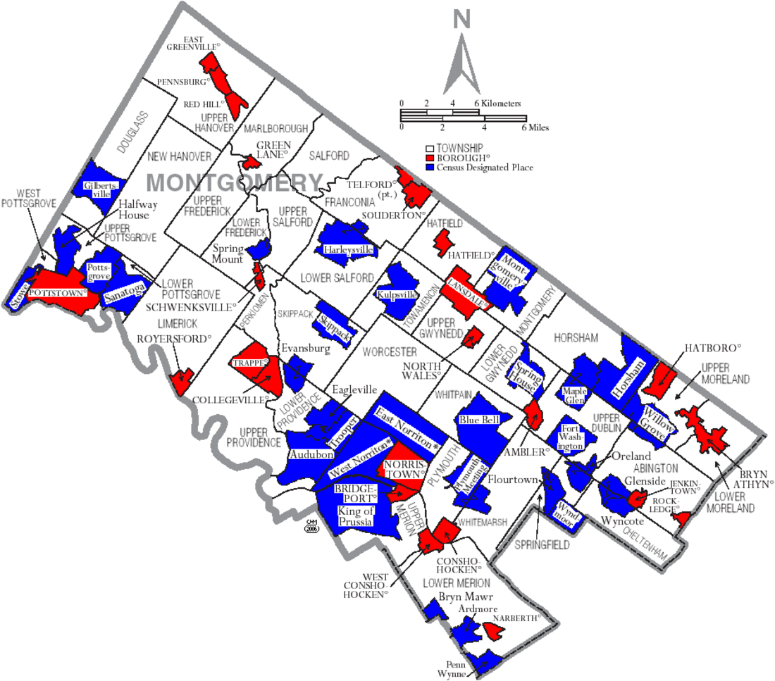 File:Map of Montgomery County Pennsylvania With Municipal and Township Labels.png