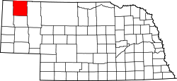 Map of Nebraska highlighting Dawes County.svg