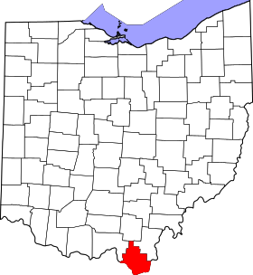 Map of Ohio highlighting Lawrence County.svg