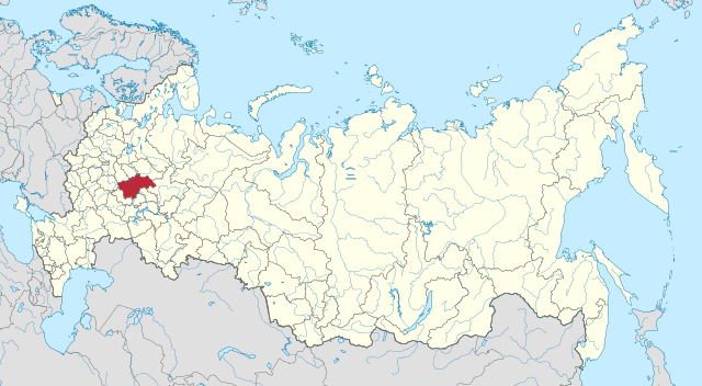 Nisjnij Novgorod oblasts beliggehed i Rusland