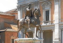 Marcus Aurelius replica in Rome