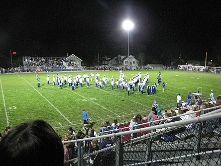 The Friday night lights illuminating this Pennsylvania football field may be meager compared to the lavish stadiums of the NFL but the stakes can feel just as high in small communities across the United States.