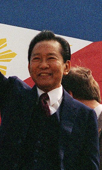 President Ferdinand E. Marcos in Washington in 1982