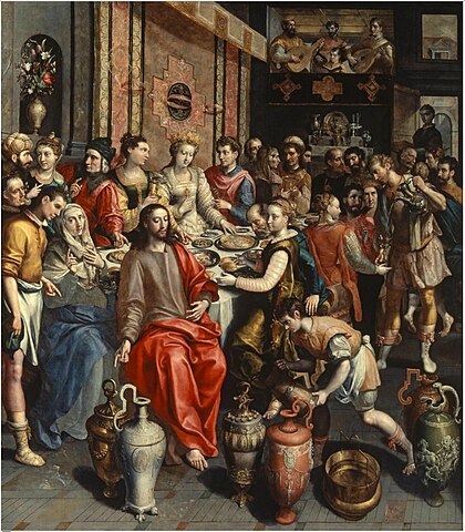 The Marriage at Cana by Maerten de Vos, c. 1596
