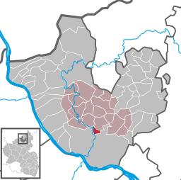 Läget för Melsbach i Landkreis Neuwied