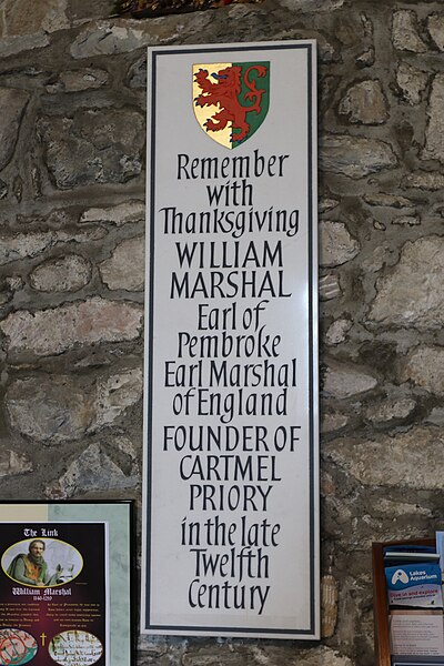 Modern Memorial in Cartmel Priory, Cumbria