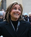 Meredith Vieira earned seven nominations (winning in 2005 and 2009) for hosting the syndicated version of Who Wants to Be a Millionaire. Meredithv.jpg