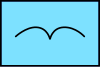 Simbolo militare - Unità amica (telaio solido leggero 1,5x1) - Forze aviotrasportate (NATO APP-6).svg