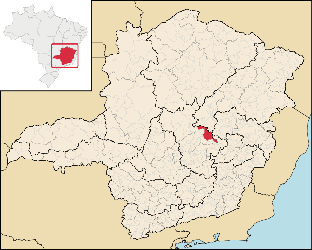 Localização de Conceição do Mato Dentro em Minas Gerais