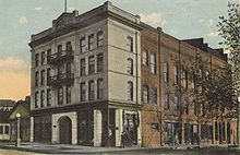 Morton Building that also housed the Morton Theatre, circa 1914 Morton theatre 046.jpg