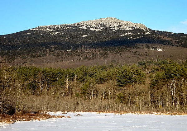 Mt. Monadnock from Perkins Pond causeway on Route 124